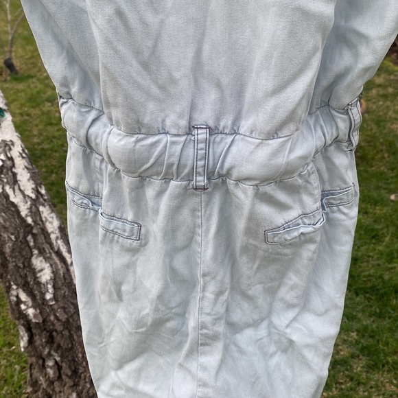 Hello Nite gorgeous fabulous baby blue jumpsuit with lots of pockets - Picture 7 of 15